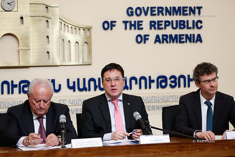Երվանդ Զախարյանի, Անդրես Լունդի, Տրայան Հրիստեայի, Վիլհելմ Մորտերերի և Յան Բլումի մամուլի ասուլիսը