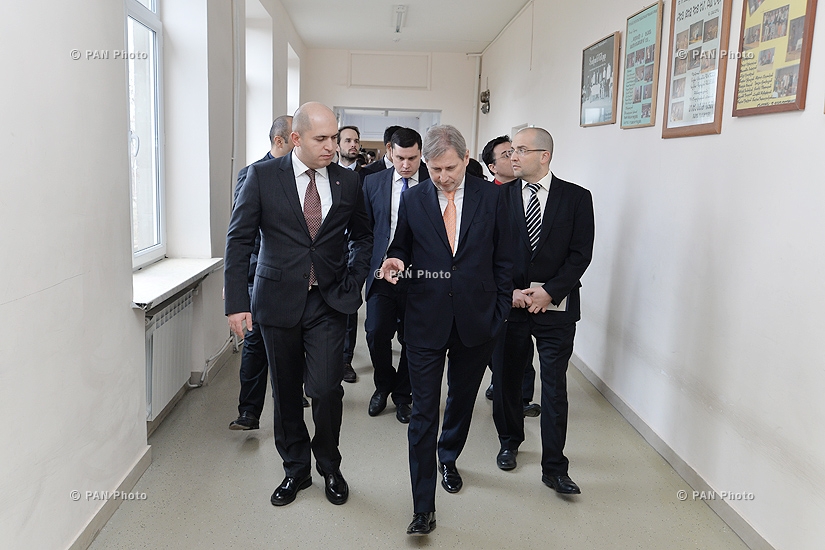 Արմեն Աշոտյանի և Յոհաննես Հաանը այցը Երևանի տարածաշրջանային համար 1 պետական քոլեջ