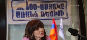 Пресс-конференция воина-освободителя Агавни Саакяна