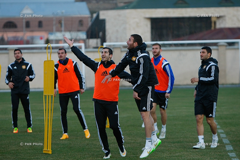 Открытая тренировка национальной сборной Армении по футболу