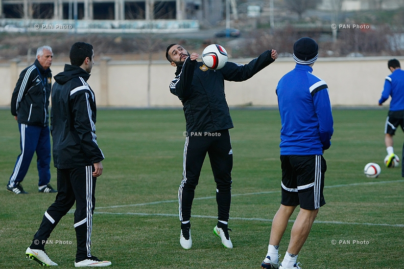 Открытая тренировка национальной сборной Армении по футболу