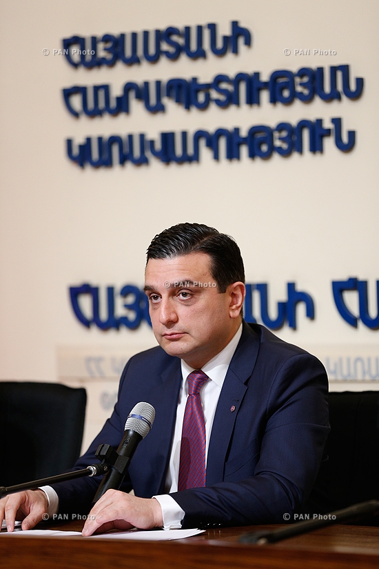 Press conference of RA Minister of Health Armen Muradyan