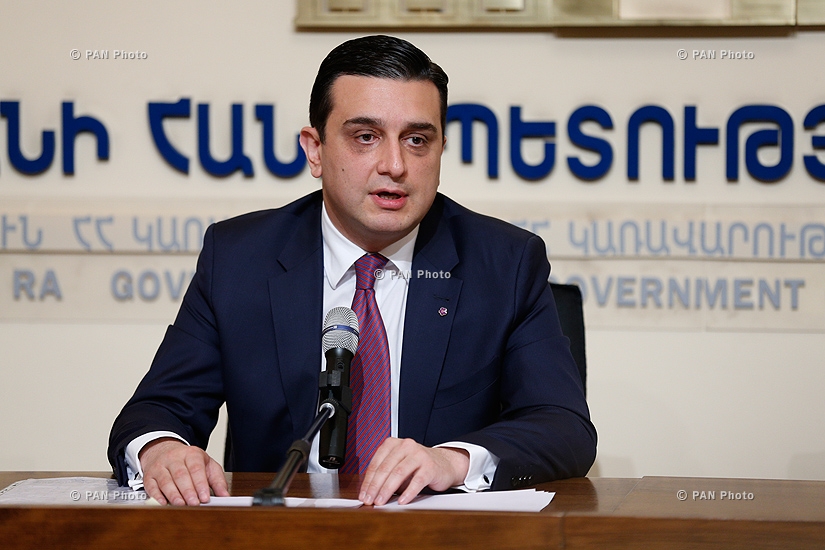 Press conference of RA Minister of Health Armen Muradyan