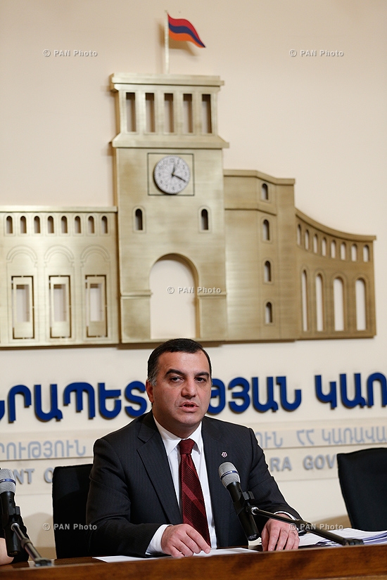 Пресс-конференция министра труда и социальных вопросов РА Артема Асатряна