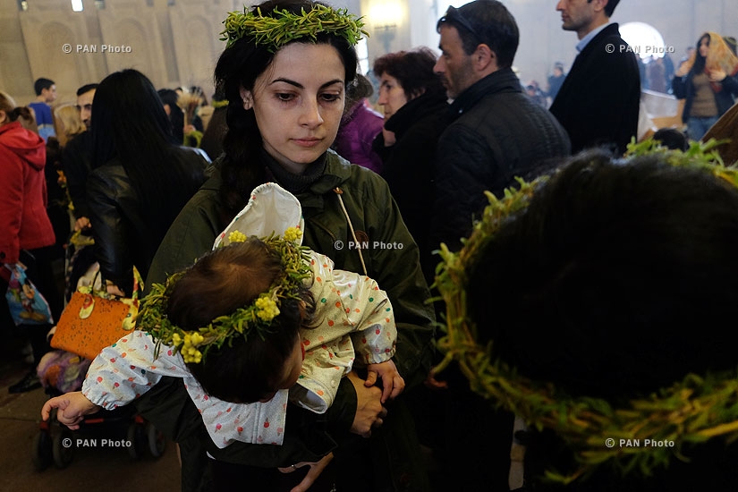 Ծաղկազարդի տոնը Երևանում