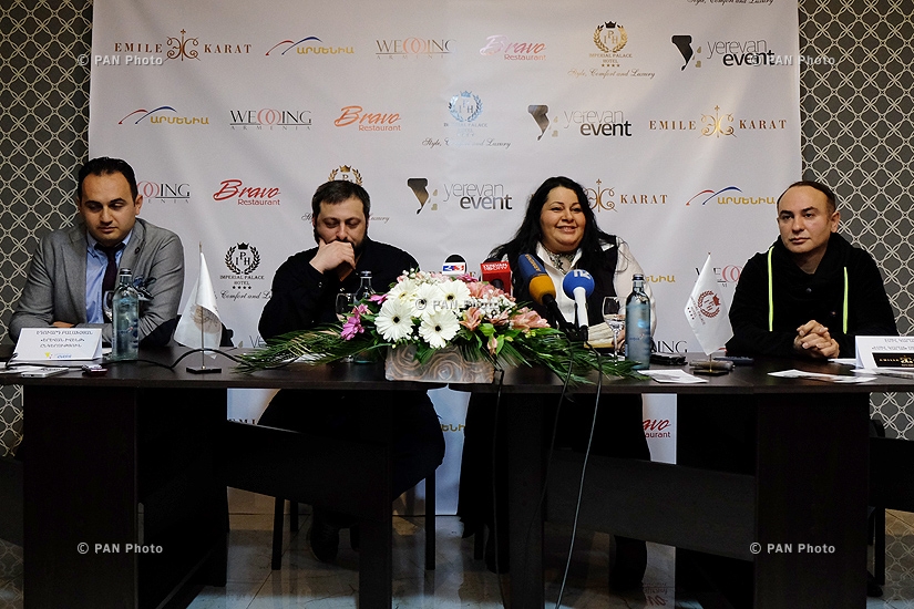 Press conference of Russian-Armenian singer Mariam Merabova