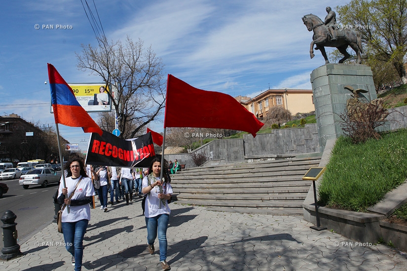Rally of ARF Youth and Student organizations in front of British Embassy to Armenia