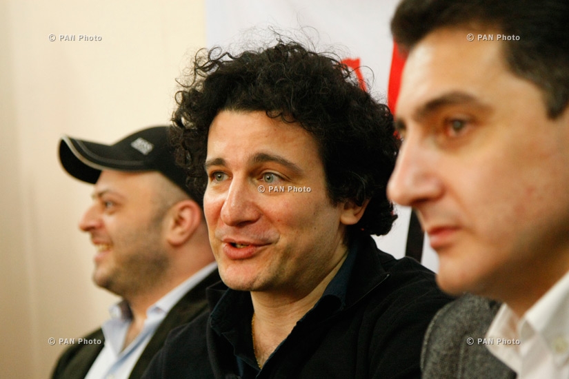 Press conference of conductors Alain Altinoglu and  Eduard Topchyan, cellist Alexander Chaushyan and Director of the Armenian State Philharmonic Orchestra Ruzanna Sirunyan