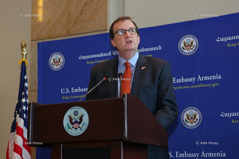 US Ambassador to Armenia Richard Mills hosts a reception in honor of the participants of the National Youth Assembly on social inclusion