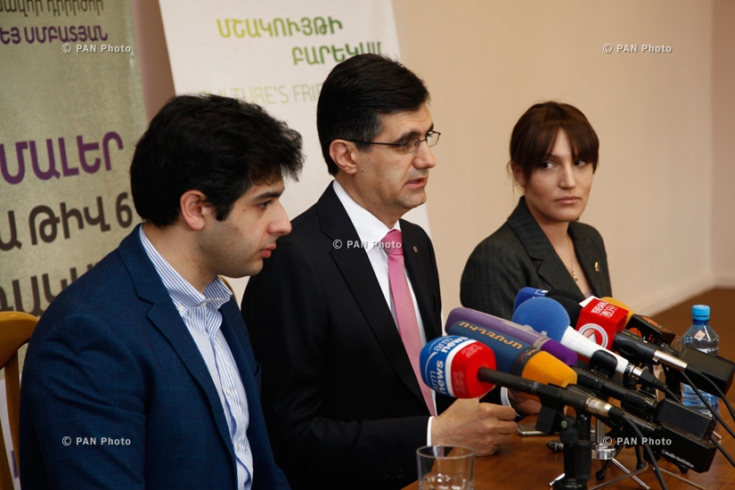 Press conference of VivaCell-MTS CEO Ralph Yirikyan and  Art director and chief conductor of State Youth Orchestra of Armenia Sergey Smbatyan