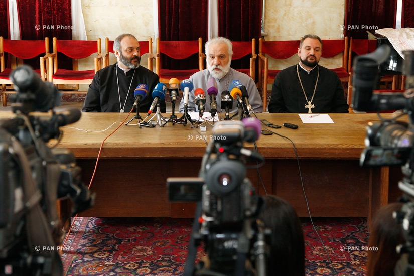 Press conference on canonization ceremony of the Armenian Genocide victims