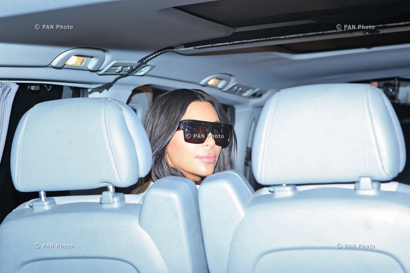 Kim Kardashian's arrival in Armenia