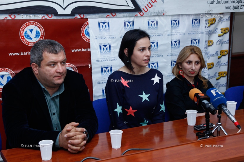 Пресс-конференция Карена Задиряна, Лусине Назарян и Лусине Нерсесян
