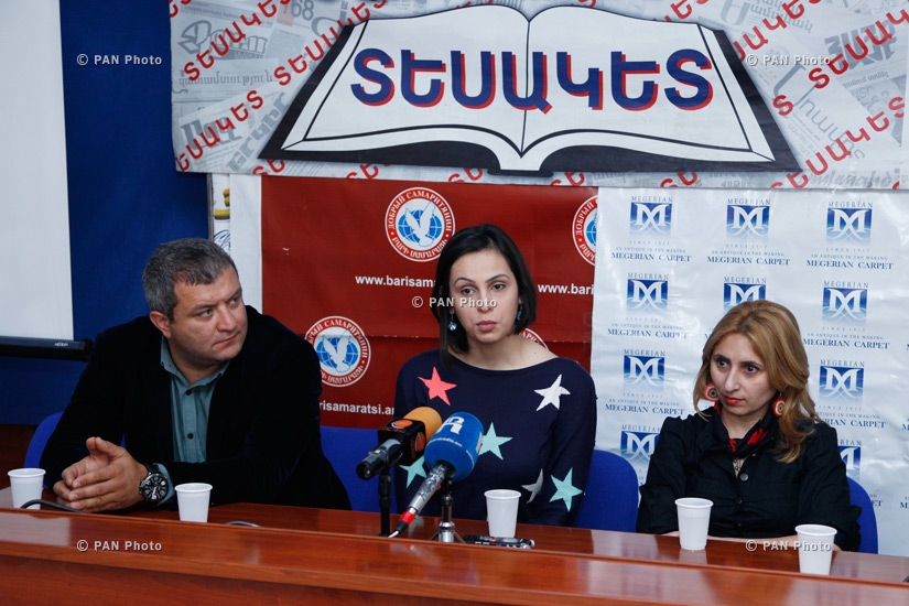 Пресс-конференция Карена Задиряна, Лусине Назарян и Лусине Нерсесян