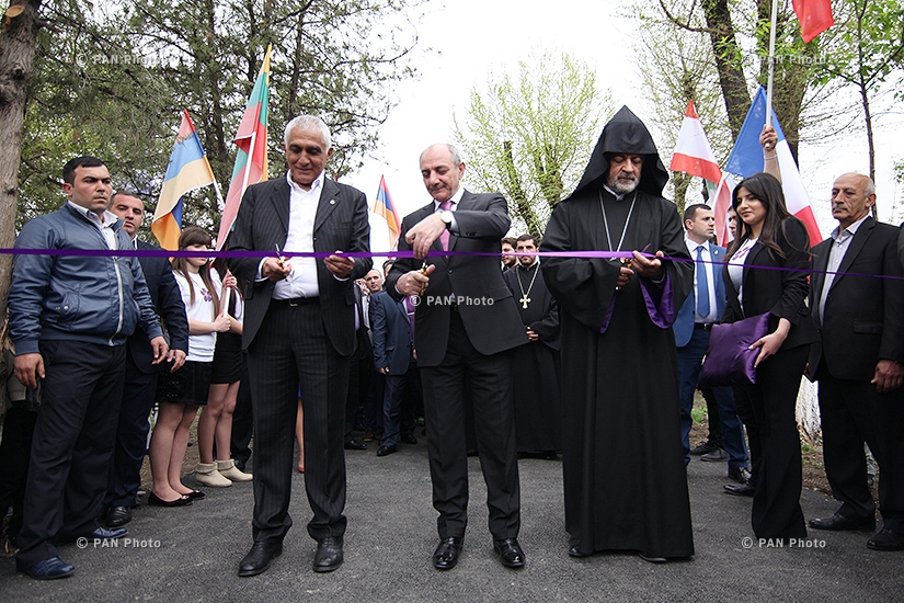 Khachkar dedicated to the Armenian Genocide centennial consecrated in Masis town