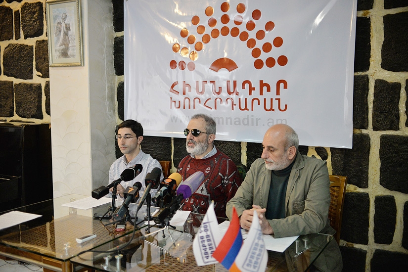Presentation of a declaration on formation and development of new Armenian statehood