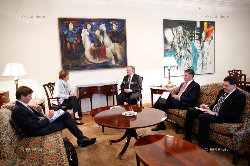 Министр иностранных дел РА Эдвард Налбандян принял председателя Парламентской ассамблеи Совета Европы (ПАСЕ) Анн Брассер