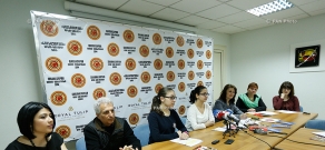 Press conference of “Little Singers of Armenia” choir director Tatevik Harutyunyan and choir members