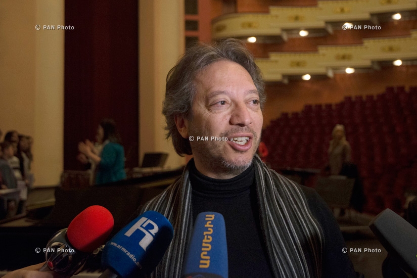 Press conference of conductor George Pehlivanian