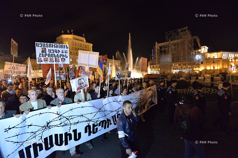 Митинг и шествие Учредительного парламента в центре Еревана