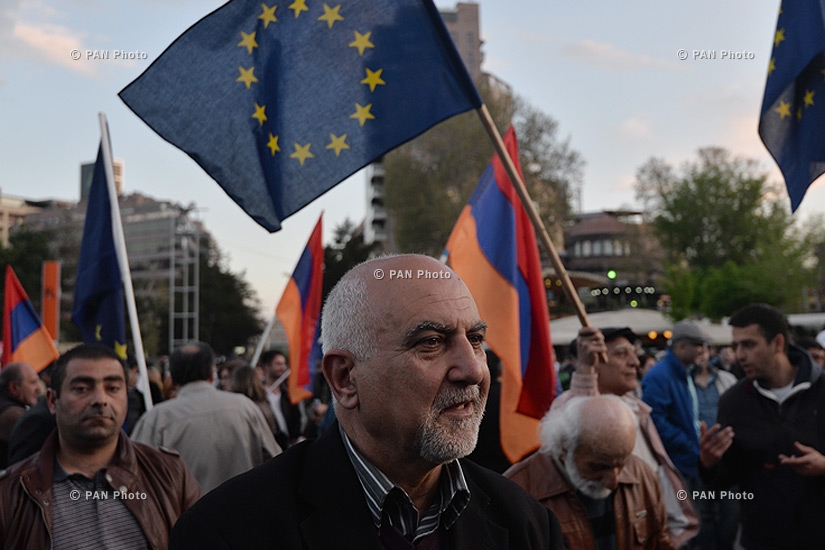 Rally and march of Constituent Parliament in downtown Yerevan