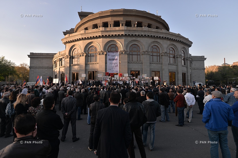 Rally and march of Constituent Parliament in downtown Yerevan