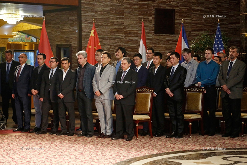 Открытие командного чемпионат мира по шахматам – 2015 в городе Цахкадзор