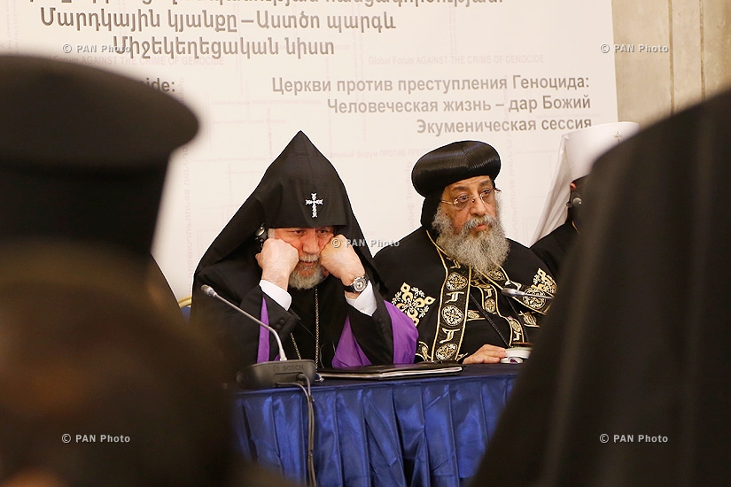 Catholicos of All Armenians Karekin II and Pope of Alexandria and Patriarch of All Africa His Holiness Tawadros II