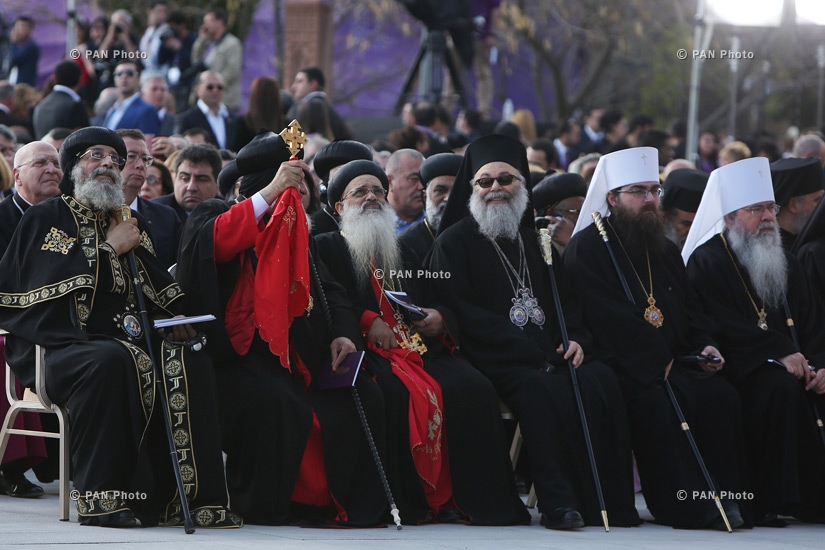Հայոց ցեղասպանության զոհերի սրբադասման արարողությանը Էջմիածնում