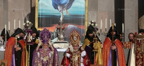 Церемония канонизации жертв Геноцида армян в Ечмиадзине