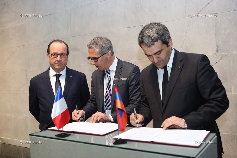 Президент Франции,  Сербии, Кипра и  России посетили Музей–институт геноцида Армян