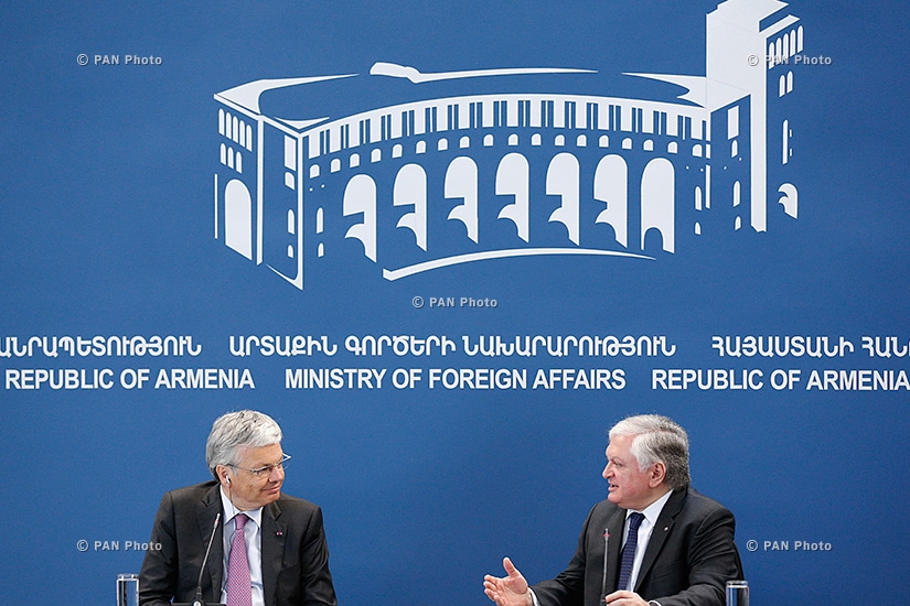 Пресс-конференция министров иностранных дел Армении и Бельгии Эдварда Налбандяна и Дидьер Рейндерса