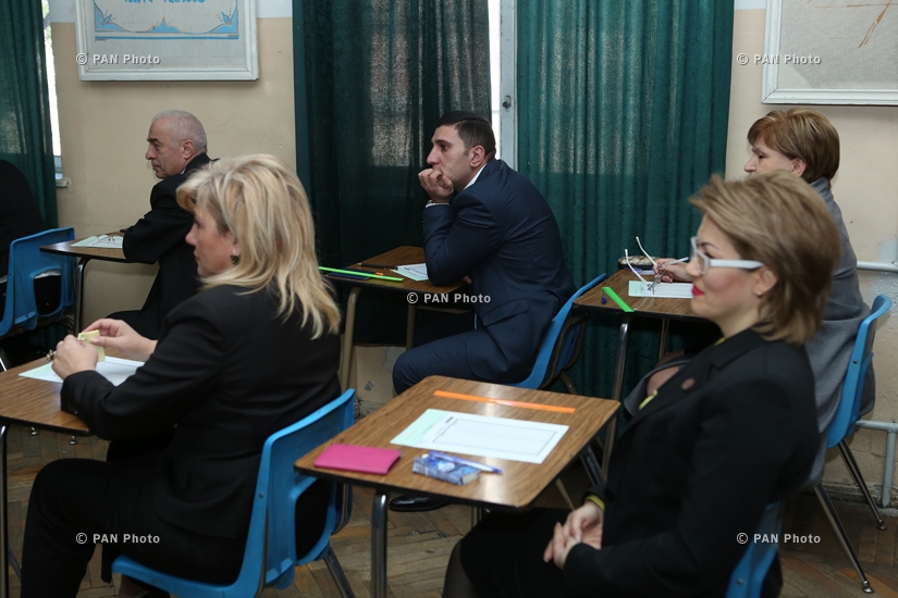 Министр образования Армен Ашотян принял участие в начале аттестации претендентов на должность руководителя образовательного учреждения 