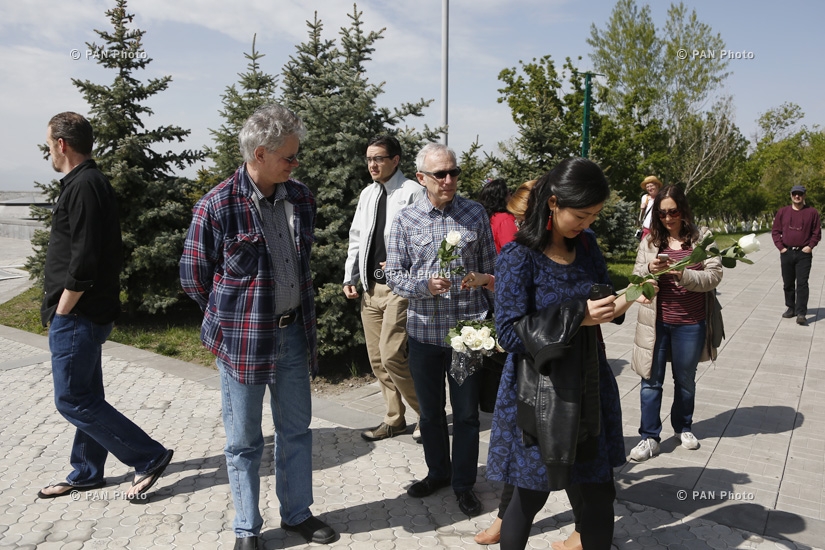 «Քրոնոս» քառյակի անդամներն այցելել է Հայոց ցեղասպանության հուշահամալիր 