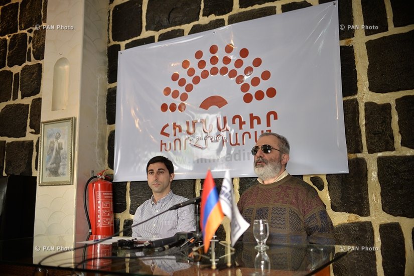 Press conference of Founding Parliament member Alek Yenigomshyan