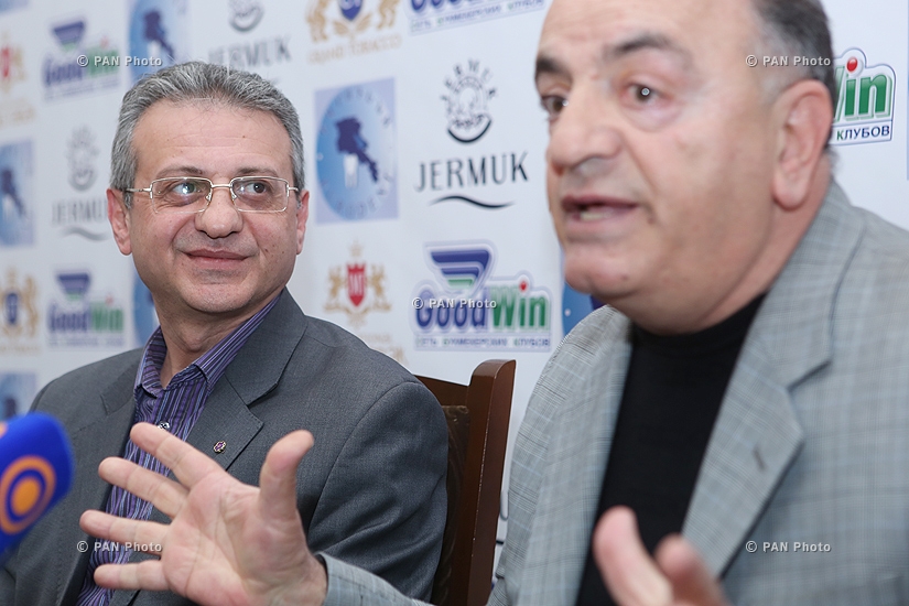 Press conference of Yerevan circus director Sos Petrosyan and Mime Theater artistic director Zhirayr Dadasyan