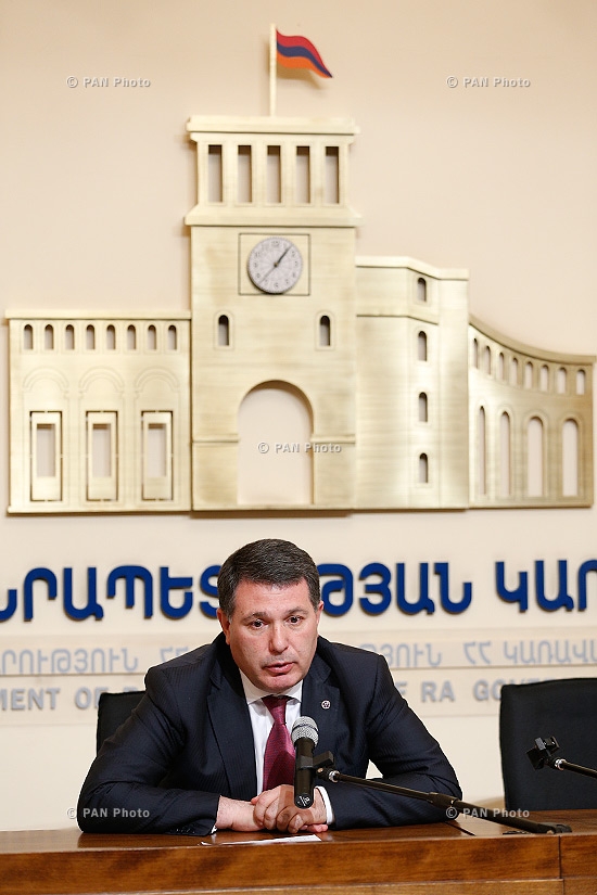 Press conference of Minister of Environment Protection Aram Harutyunyan