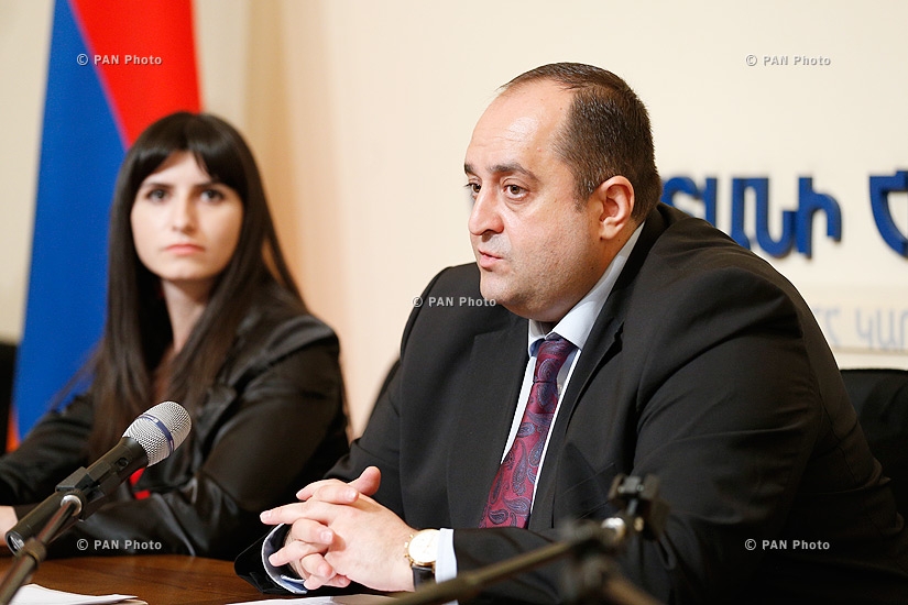 Press conference of RA Minister of Justice Hovhannes Manukyan