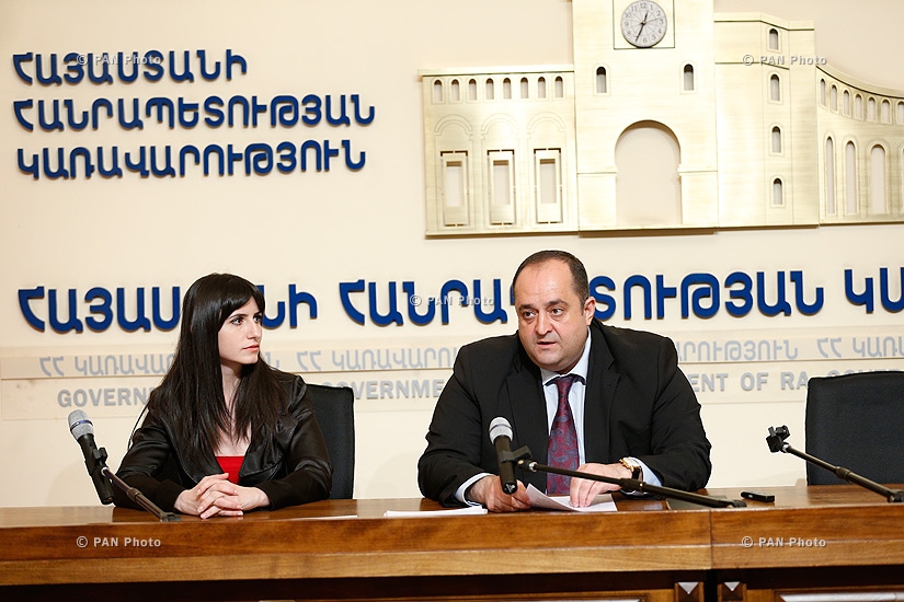 Press conference of RA Minister of Justice Hovhannes Manukyan