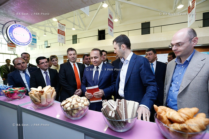 Правительство РА: Открытие выставки под названием «Произведено в Армении»