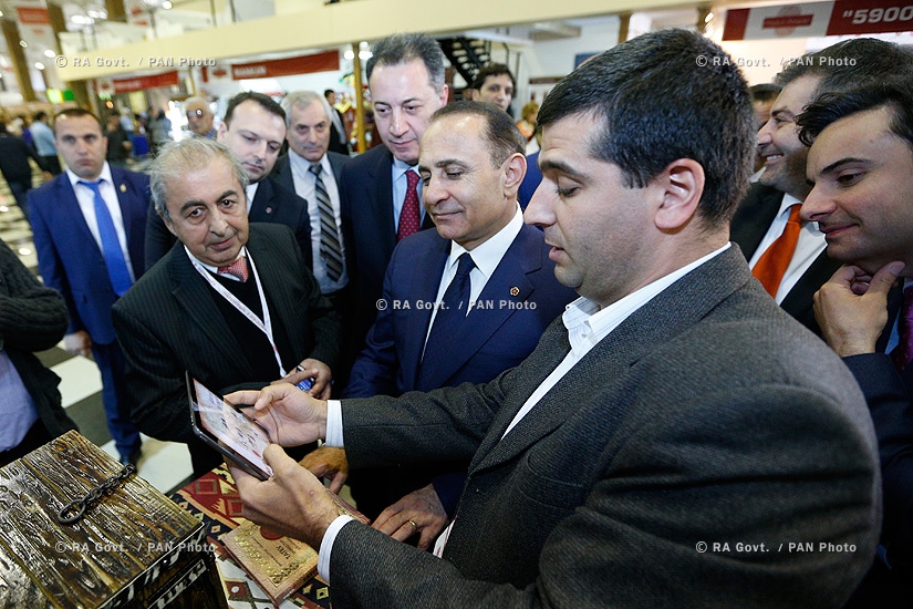 Правительство РА: Открытие выставки под названием «Произведено в Армении»