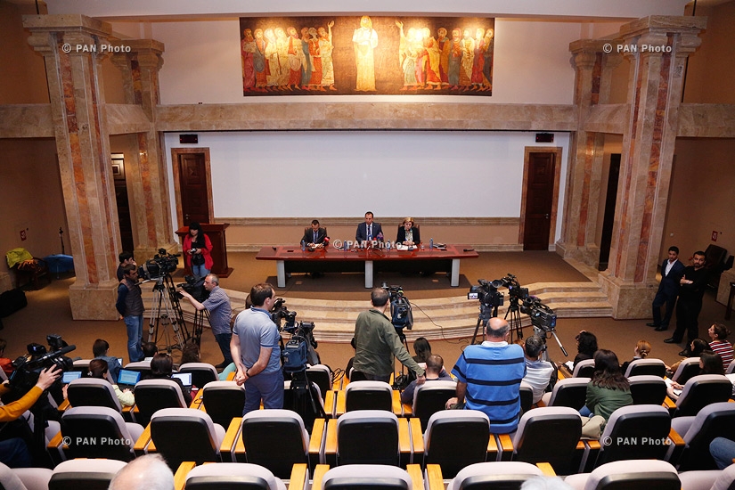 Press conference of the head of the presidential administration, Coordinator of the Armenian Genocide Centennial Events Vigen Sargsyan and RA Minister of Culture Hasmik Poghosyan