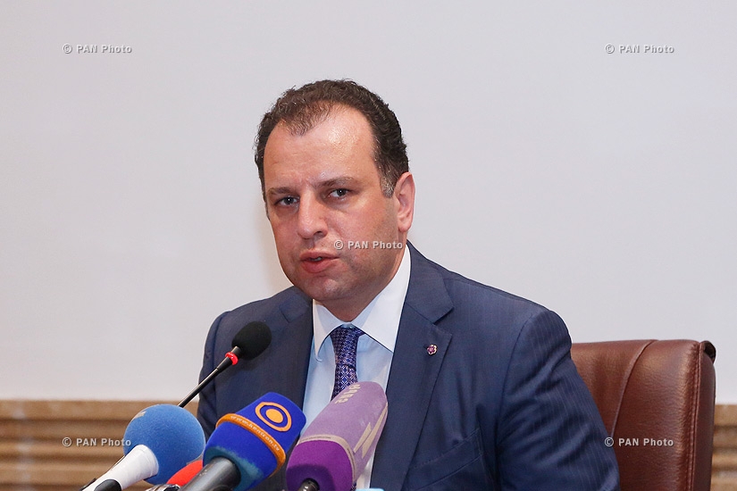 Press conference of the head of the presidential administration, Coordinator of the Armenian Genocide Centennial Events Vigen Sargsyan and RA Minister of Culture Hasmik Poghosyan