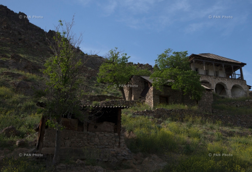 Armenian landscapes: Armenian-Iranian border: Meghri