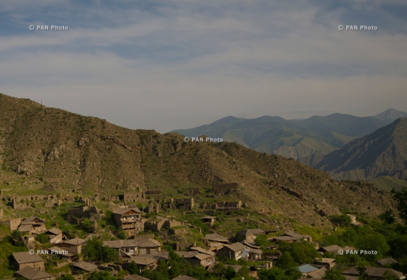 Armenian landscapes: Armenian-Iranian border: Meghri