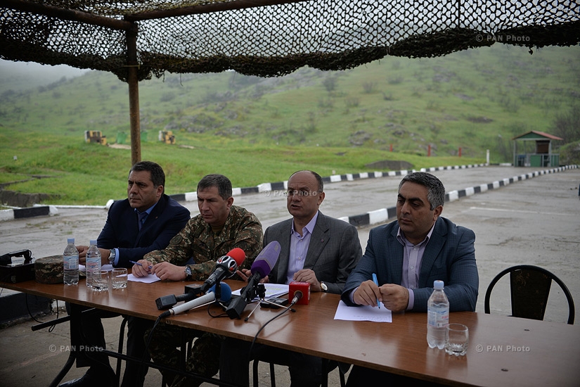 Armenian Defense Minister Seyran Ohanyan visits Noyemberyan military unit