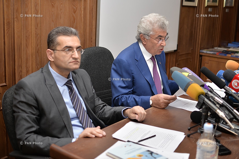 Press conference of the president of Constitutional Court of Armenia Gagik Harutyunyan