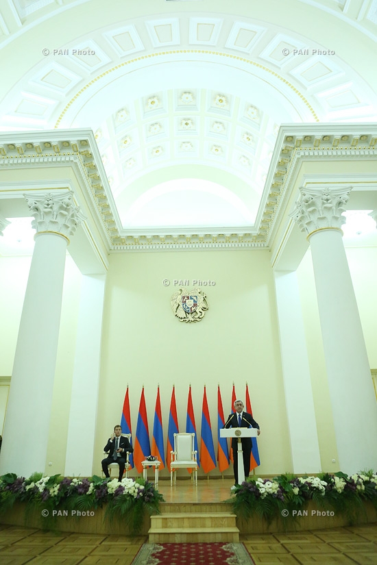 Церемония вручения премии Президента Армении за 2014 год