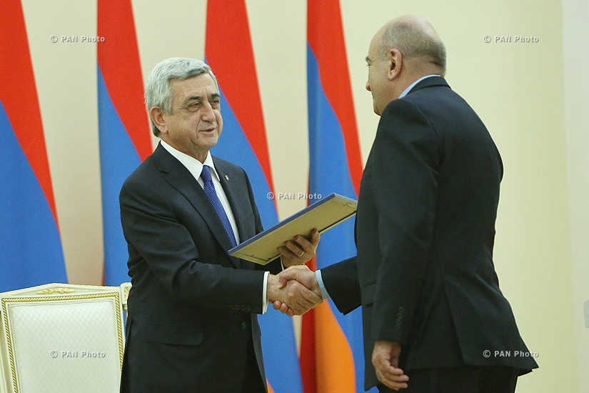 ՀՀ նախագահի 2014 թվականի մրցանակների հանձնման արարողությունը