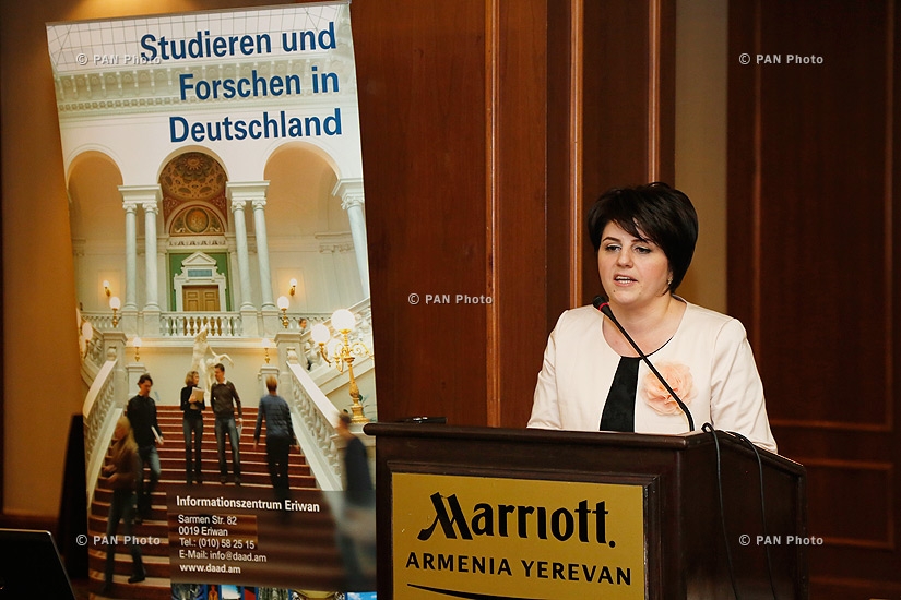 German ambassador to Armenia Rainer Morel awards DAAD scholarship winners with certificates